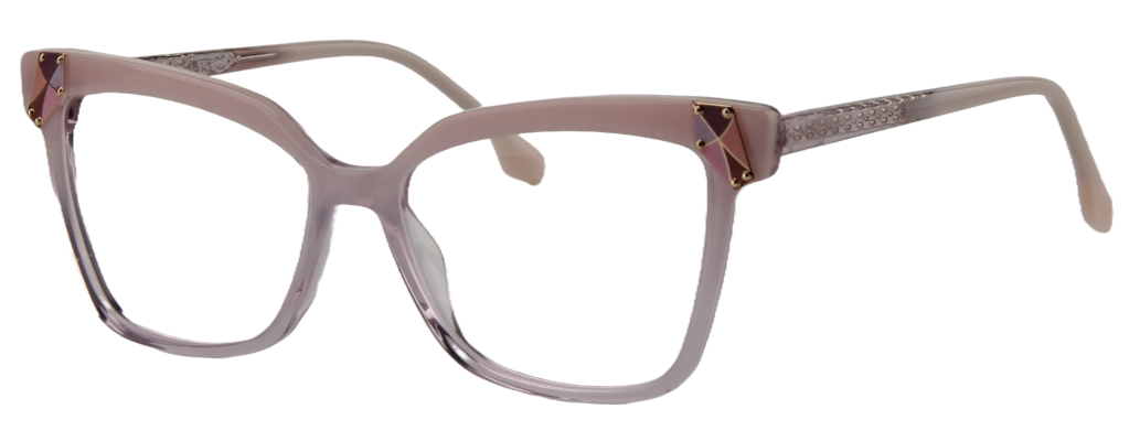Afro Motif Women Eyeglasses: Teni - Jelly White - SpecSMART Eye Clinic (Diagonal View)