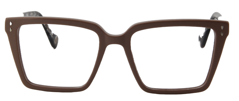 Afro Motif Women Eyeglasses: Adeola - Beige White - SpecSMART Eye Clinic (Front View)