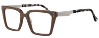 Thumbnail for Afro Motif Women Eyeglasses: Adeola - Beige White - SpecSMART Eye Clinic (Diagonal View)