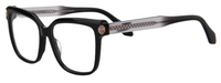 Thumbnail for Afro Motif Women Eyeglasses: Ireti - Black Clear - SpecSMART Eye Clinic (Diagonal View)
