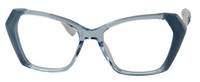 Thumbnail for Afro Motif Women Eyeglasses: Buhle - Transparent Blue White - SpecSMART Eye Clinic (Front View)
