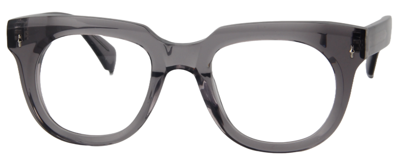 Safari Men Afro Motif Eyeglasses: Oba - Transparent Grey - SpecSMART Eye Clinic (Front View)