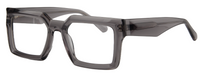 Thumbnail for Safari Men Afro Motif Eyeglasses: Kwame - Transparent Grey - SpecSMART Eye Clinic (Diagonal View)