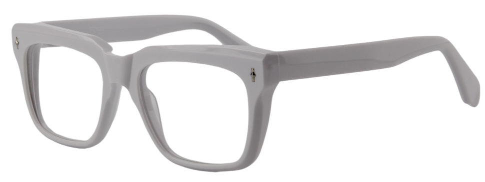 Safari Men Afro Motif Eyeglasses: Zubairu - White - SpecSMART Eye Clinic (Diagonal View)