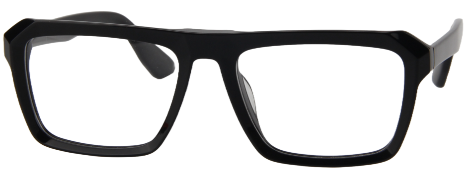 Safari Men Afro Motif Eyeglasses: Tolu - Black - SpecSMART Eye Clinic (Front View)