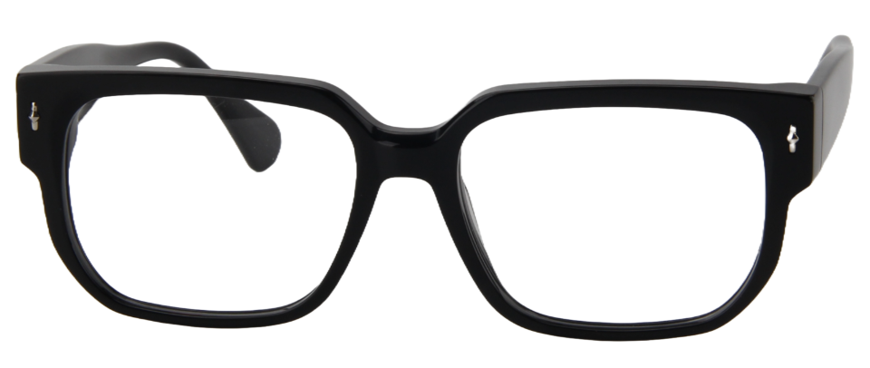 Safari Men Afro Motif Eyeglasses: Uche - Black - SpecSMART Eye Clinic (Front View)