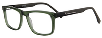 Thumbnail for Safari Men Afro Motif Eyeglasses: Olumide - Transparent Green Brown - SpecSMART Eye Clinic (Diagonal View)