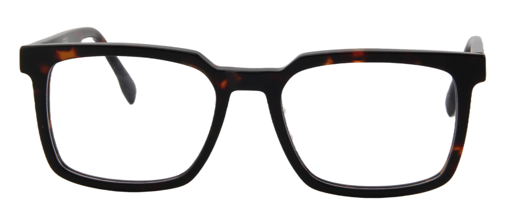 Safari Men Afro Motif Eyeglasses: Tari - Brown Tortoise - SpecSMART Eye Clinic (Front View)