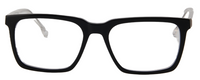 Thumbnail for Safari Men Afro Motif Eyeglasses: Abiola - Black Transparent - SpecSMART Eye Clinic (Front View)