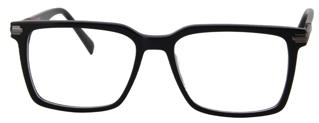 Safari Men Afro Motif Eyeglasses: Gbenga - Black - SpecSMART Eye Clinic (Front View)