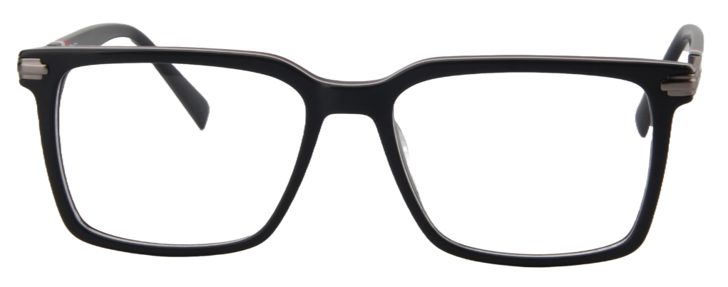 Safari Men Afro Motif Eyeglasses: Gbenga - Dark Grey - SpecSMART Eye Clinic (Front View)