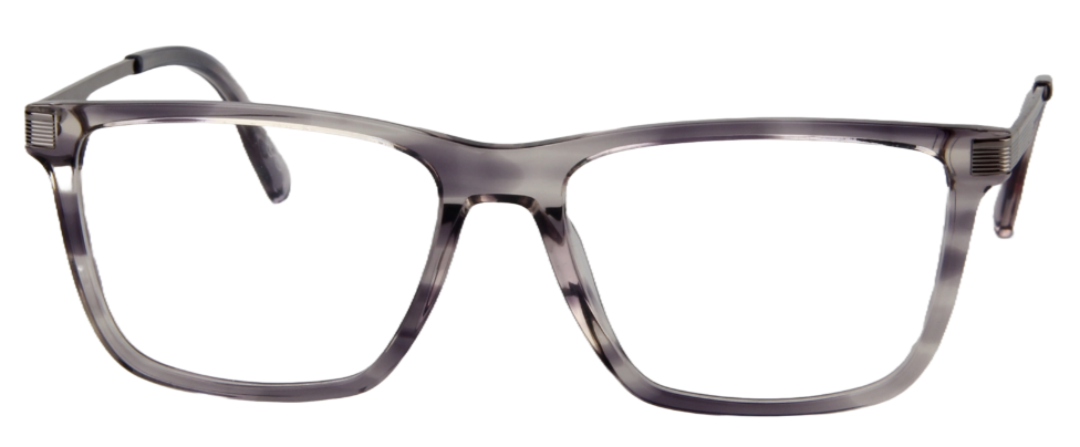 Safari Men Afro Motif Eyeglasses: Malik - Transparent - SpecSMART Eye Clinic (Front View)