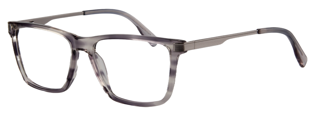 Safari Men Afro Motif Eyeglasses: Malik - Transparent - SpecSMART Eye Clinic (Diagonal View)