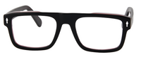 Thumbnail for Safari Men Afro Motif Eyeglasses: Ade - Black Red - SpecSMART Eye Clinic (Front View)