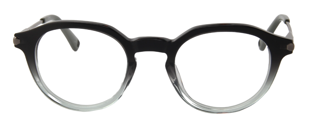 Safari Men Afro Motif Eyeglasses: Megxo - Black Green - SpecSMART Eye Clinic (Front View)