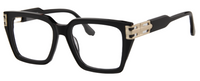 Thumbnail for Safari Men Afro Motif Eyeglasses: Kel - Black Gold - SpecSMART Eye Clinic (Diagonal View)
