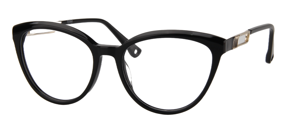 Safari Women Afro Motif Eyeglasses: Jemmy - Black Gold - SpecSMART Eye Clinic (Diagonal View)