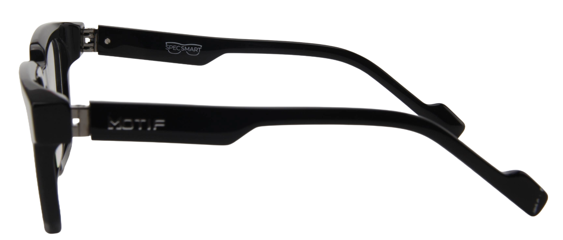 Safari Men Afro Motif Eyeglasses: Jidenna - Black - SpecSMART Eye Clinic (Side View)