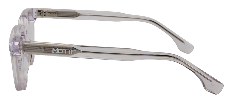 Safari Men Afro Motif Eyeglasses: Ebuka - Clear - SpecSMART Eye Clinic (Side View)