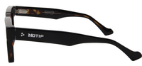 Thumbnail for Safari Men Afro Motif Eyeglasses: Chukuwudi - Black Brown Demi - SpecSMART Eye Clinic (Side View)