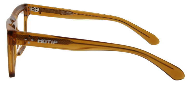 Safari Men Afro Motif Eyeglasses: Kamal - Yellow - SpecSMART Eye Clinic (Side View)