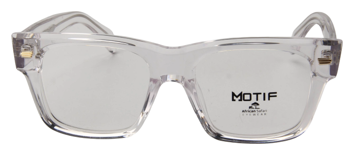 Safari Men Afro Motif Eyeglasses: Yusuf - Clear - SpecSMART Eye Clinic (Front View)