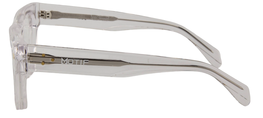 Safari Men Afro Motif Eyeglasses: Yusuf - Clear - SpecSMART Eye Clinic (Side View)