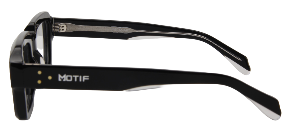 Safari Men Afro Motif Eyeglasses: Itoro - Black - SpecSMART Eye Clinic (Side View)