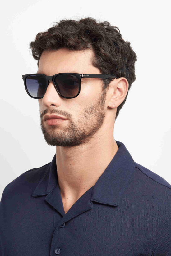 Designer Unisex Carrera Eyeglasses: Carrera 300/S-Striped Black(2) - SpecSMART Eye Clinic (Diagonal Face View)