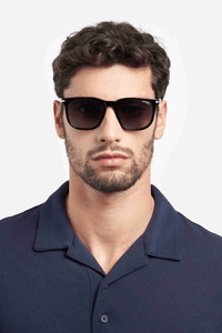 Thumbnail for Designer Unisex Carrera Eyeglasses: Carrera 300/S-Striped Black - SpecSMART Eye Clinic (Front Face View)