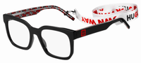 Thumbnail for Premium Men Hugo Eyeglasses: HG 1223-Black Pattern Black - SpecSMART Eye Clinic (Diagonal View)