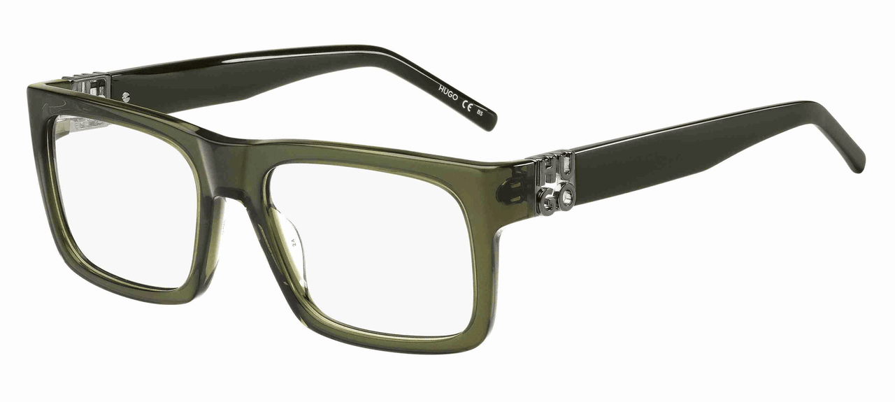 Premium Men Hugo Eyeglasses: HG 1257-Green(2) - SpecSMART Eye Clinic (Diagonal View)