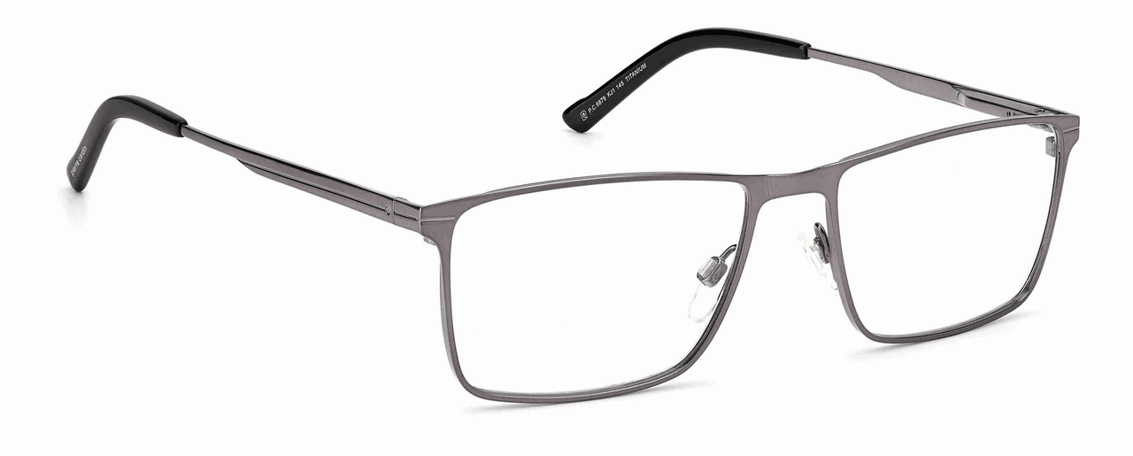 Premium Men Pierre Cardin Eyeglasses: P.C. 6879-Dark Ruthenium - SpecSMART Eye Clinic (Diagonal View)