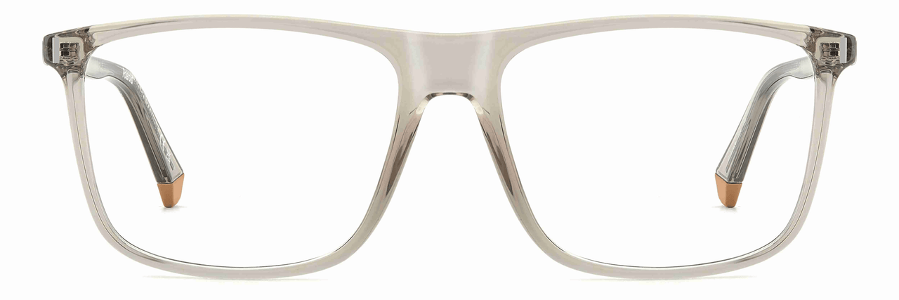 Premium Men Polaroid Eyeglasses: PLD D536-Beige - SpecSMART Eye Clinic (Front View)