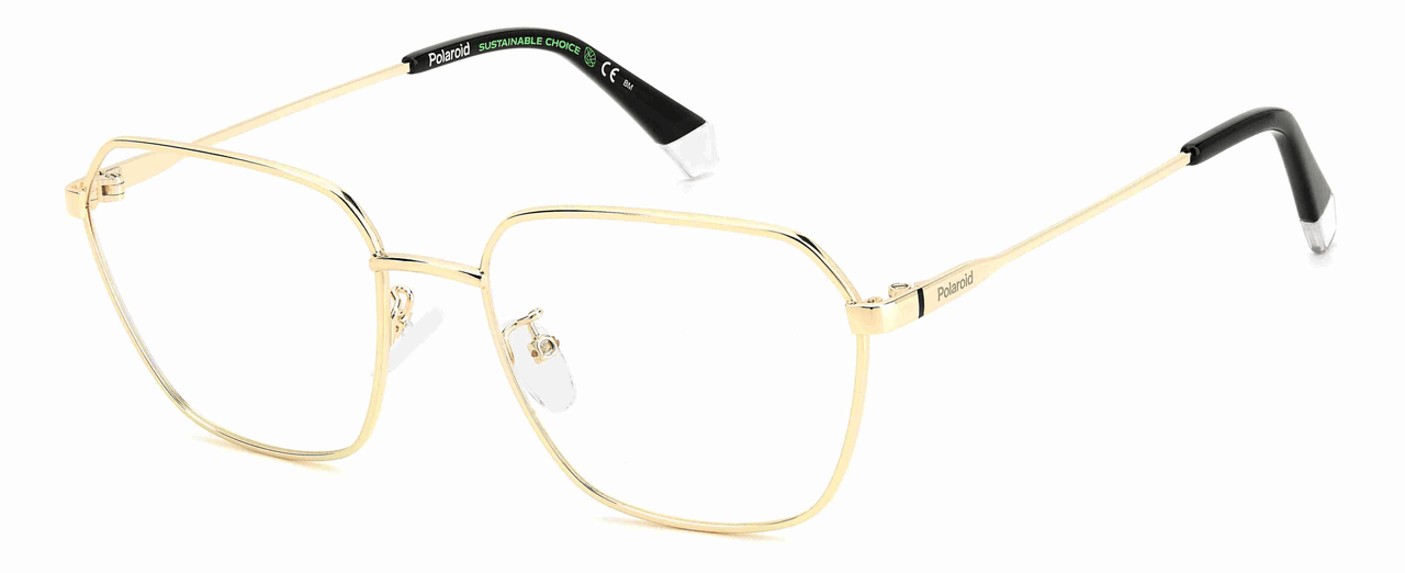 Premium Men Polaroid Eyeglasses: PLD D491/G-Gold - SpecSMART Eye Clinic (Diagonal View)