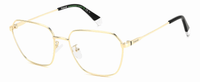Thumbnail for Premium Men Polaroid Eyeglasses: PLD D491/G-Gold - SpecSMART Eye Clinic (Diagonal View)