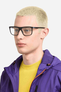 Thumbnail for Premium Men Polaroid Eyeglasses: PLD D516-Matte Black Blue - SpecSMART Eye Clinic (Diagonal Face View)