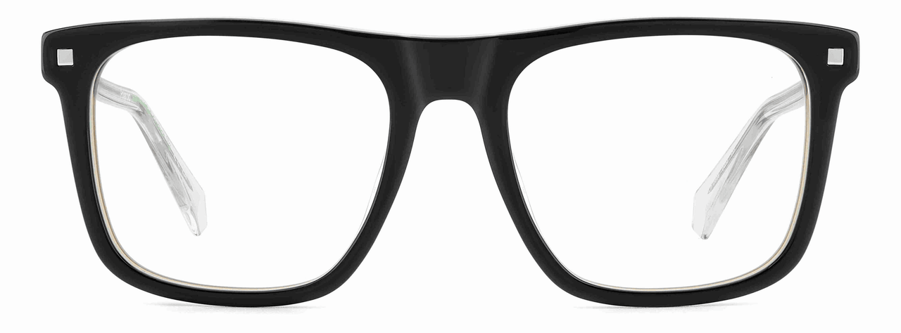 Premium Men Polaroid Eyeglasses: PLD D506-Black Beige - SpecSMART Eye Clinic (Front View)