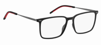 Thumbnail for Designer Men Tommy Hilfiger Eyeglasses: TH 2019-Matte Black-SpecSMART Eye Clinic (Diagonal View)