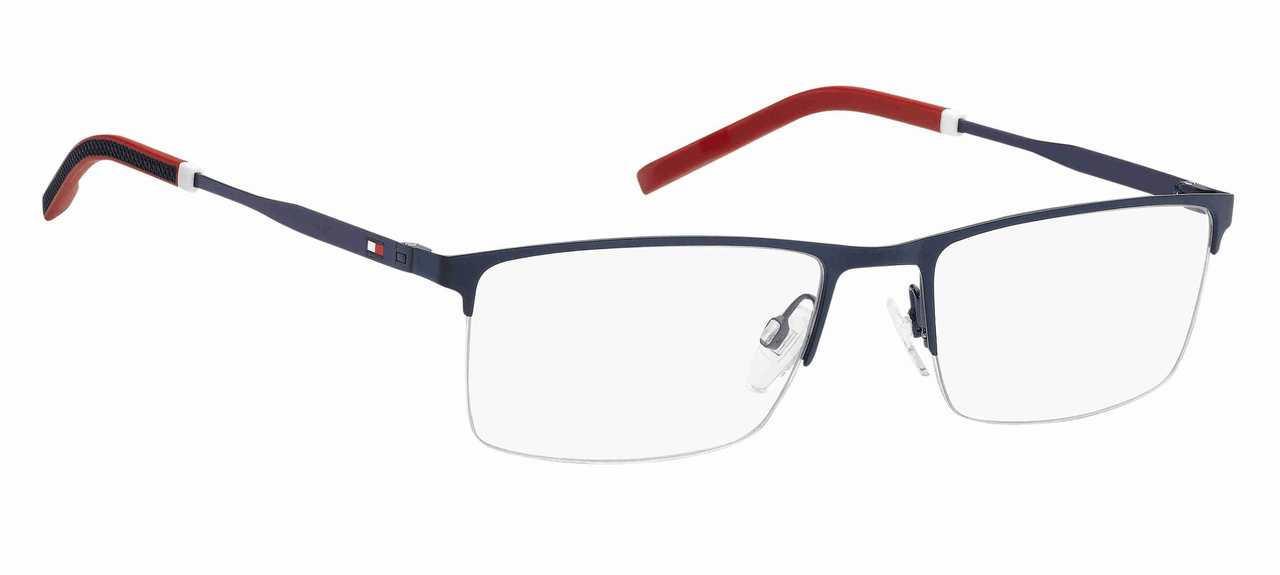 Premium Men Tommy Hilfiger Eyeglasses: TH 1830 - Matte Blue - SpecSMART Eye Clinic (Diagonal View)