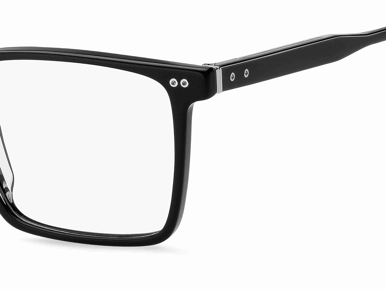 Premium Men Tommy Hilfiger Eyeglasses: TH 2072-Black - SpecSMART Eye Clinic (Zoom View)