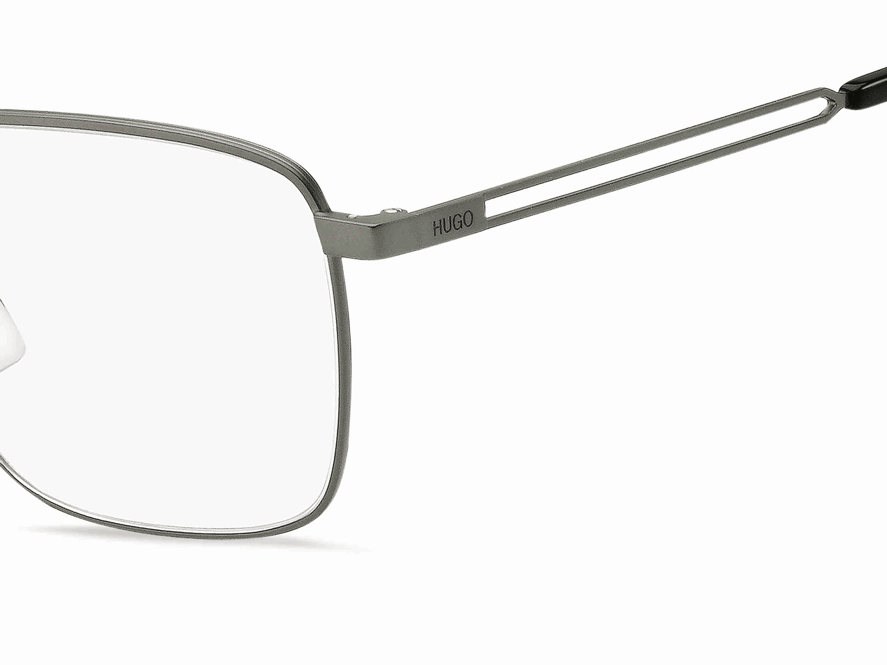 Premium Men Hugo Eyeglasses: HG 1145 - Matte Ruthenium Black - SpecSMART Eye Clinic (Zoom View)