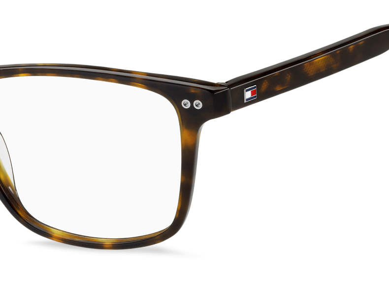 Men Premium Tommy Hilfiger Eyeglasses: TH 2189 - Havana - SpecSMART Eye Clinic (Zoom View)
