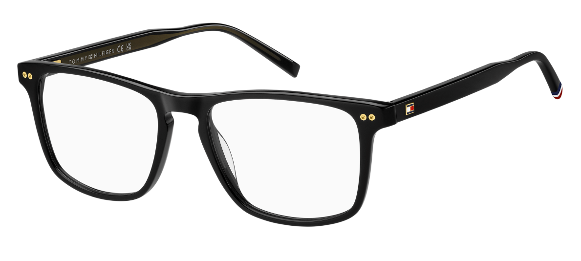Men Premium Tommy Hilfiger Eyeglasses: TH 2189 - Black - SpecSMART Eye Clinic (Diagonal View)