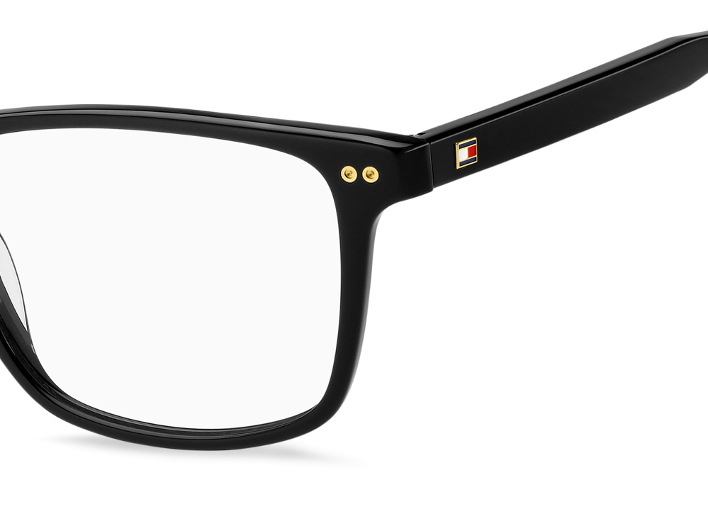 Men Premium Tommy Hilfiger Eyeglasses: TH 2189 - Black - SpecSMART Eye Clinic (Zoom View)