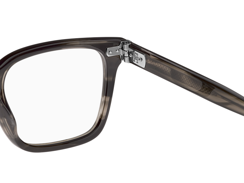 Men Premium Tommy Hilfiger Eyeglasses: TH 2034 - Grey Horn(2) - SpecSMART Eye Clinic (Zoom View)