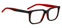Thumbnail for Men Premium Hugo Eyeglasses: HG 1299 - Black Red - SpecSMART Eye Clinic (Diagonal View)
