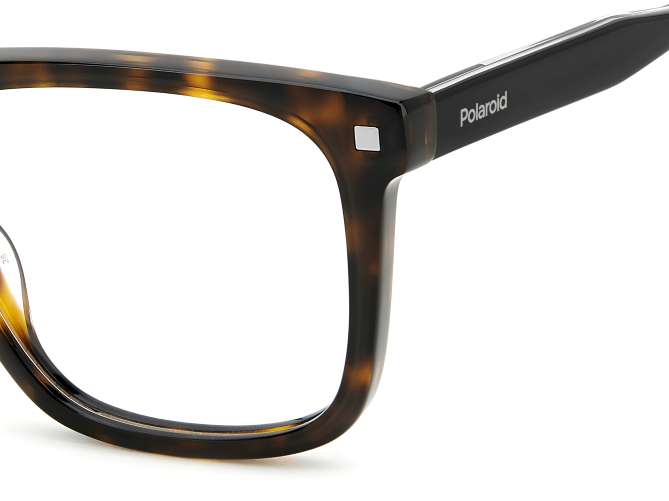 Men Premium Polaroid Eyeglasses: PLD D506 - Havana - SpecSMART Eye Clinic (Zoom View)