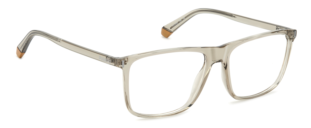 Men Premium Polaroid Eyeglasses: PLD D536 - Beige(2) - SpecSMART Eye Clinic (Diagonal View)