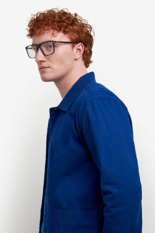 Men Premium Polaroid Eyeglasses: PLD D536 - Black - SpecSMART Eye Clinic (Diagonal Face View)